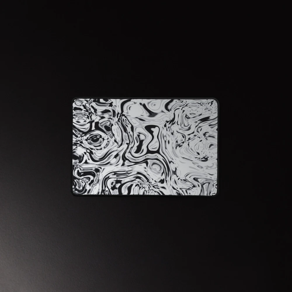 Alfombrilla de escritorio premium, diseño Metal líquido en 46 × 31 cm: ambiente