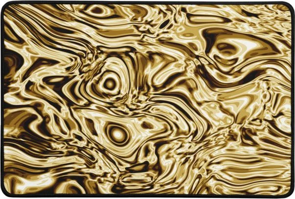 Alfombrilla de escritorio premium, diseño Oro