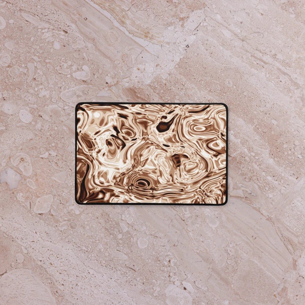 Alfombrilla de escritorio premium, diseño Oro rosa en 46 × 31 cm: ambiente