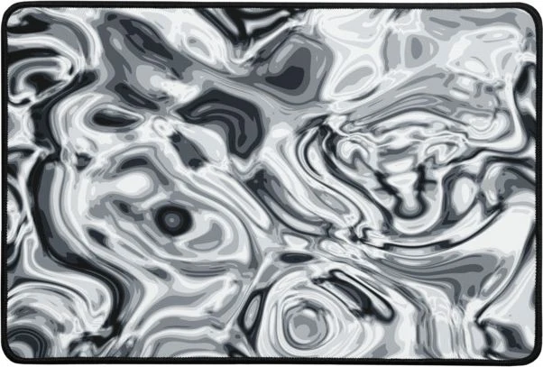 Alfombrilla de escritorio premium, diseño Plata