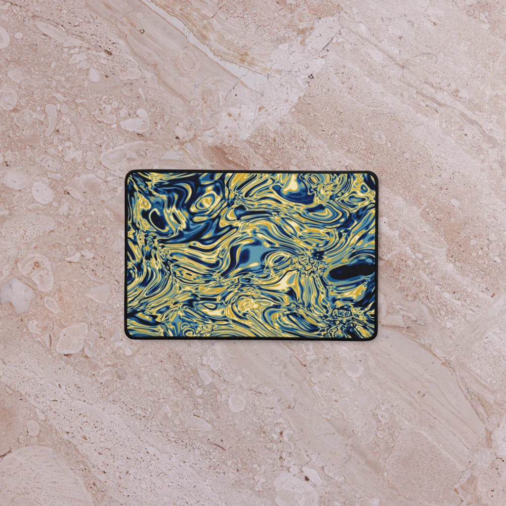 Alfombrilla de escritorio premium, diseño Titanio en 46 × 31 cm: ambiente