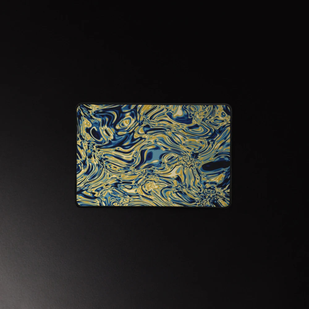 Alfombrilla de escritorio premium, diseño Titanio en 46 × 31 cm: ambiente