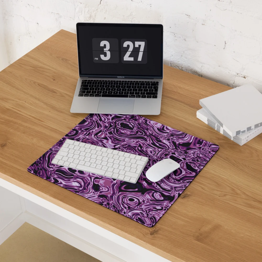 Alfombrilla gaming premium, diseño Amatista en 46 × 41 cm: ambiente