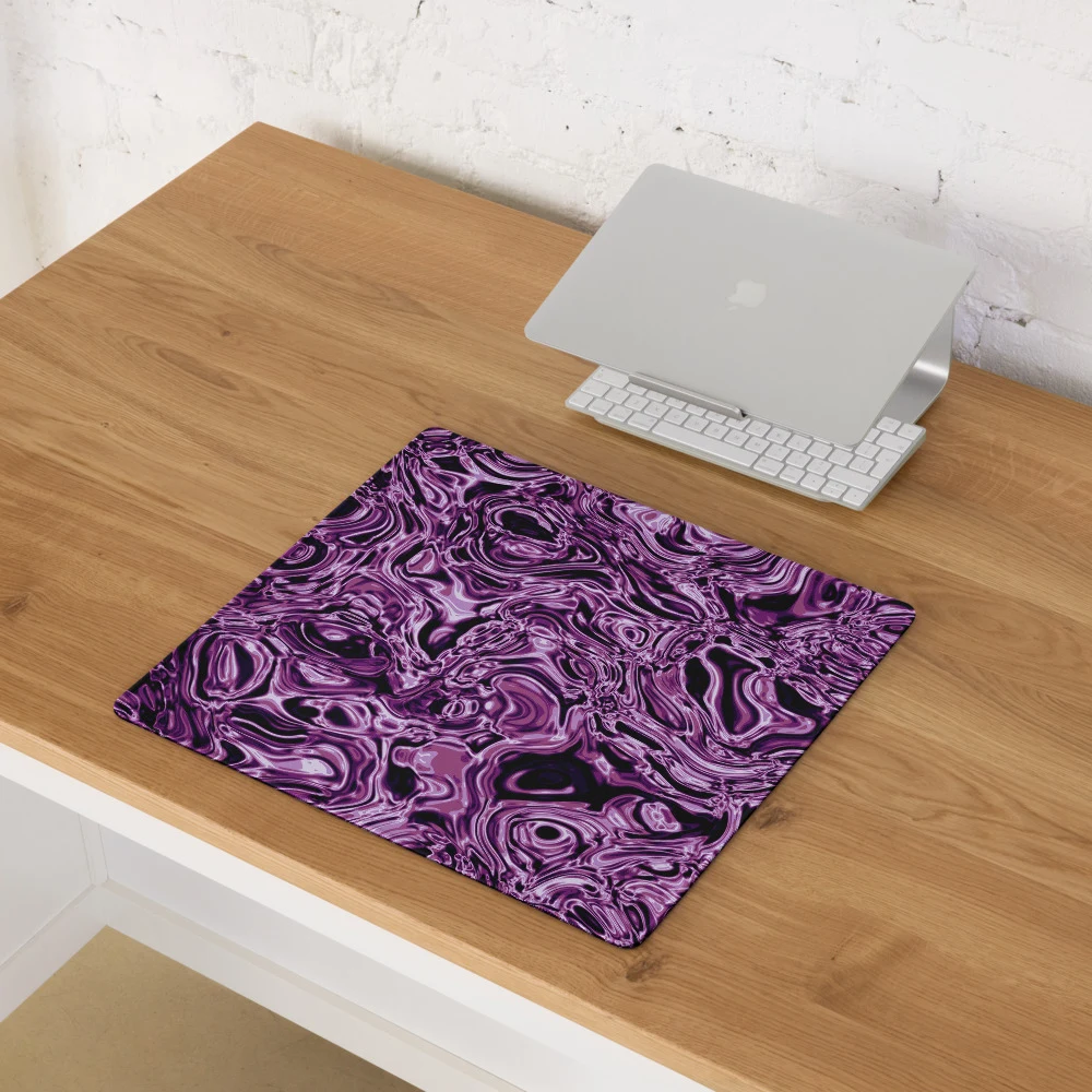 Alfombrilla gaming premium, diseño Amatista en 46 × 41 cm: ambiente