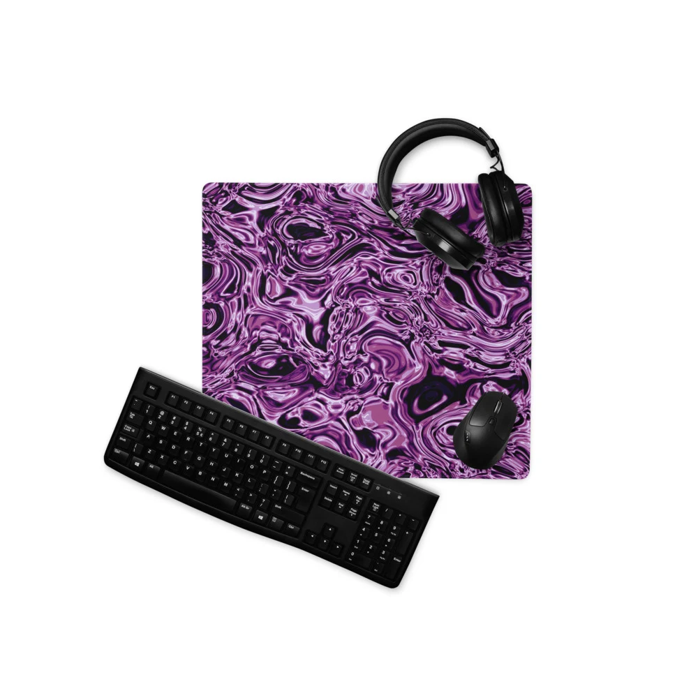 Alfombrilla gaming premium, diseño Amatista en 46 × 41 cm: ambiente