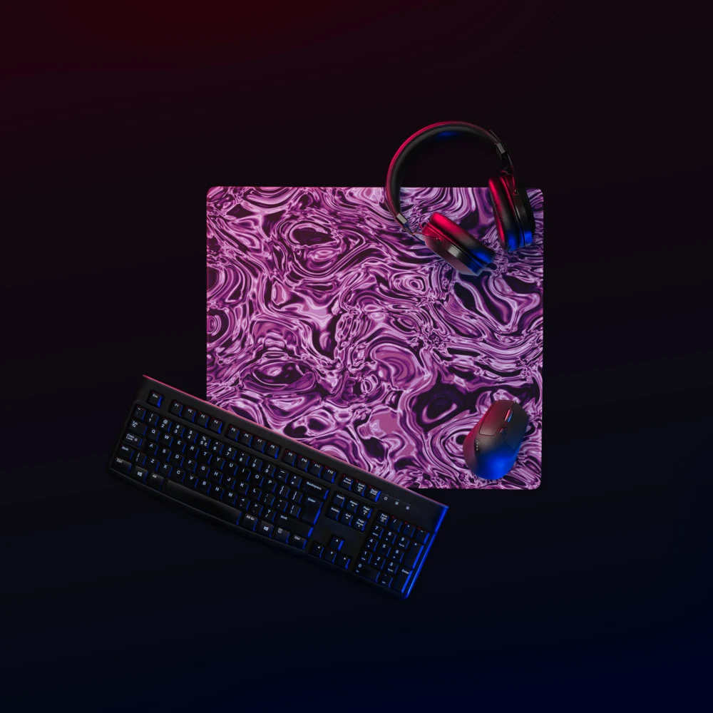 Alfombrilla gaming premium, diseño Amatista en 46 × 41 cm: ambiente
