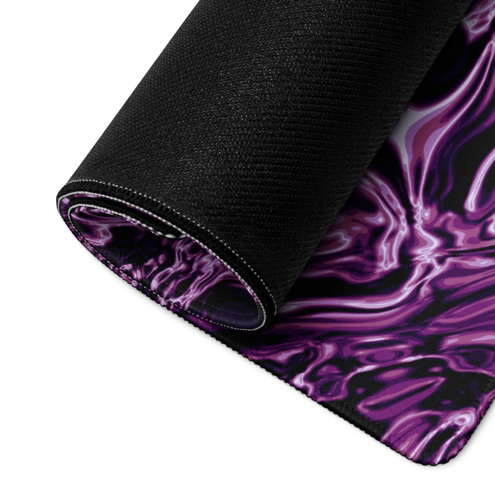 Alfombrilla gaming premium, diseño Amatista: detalle