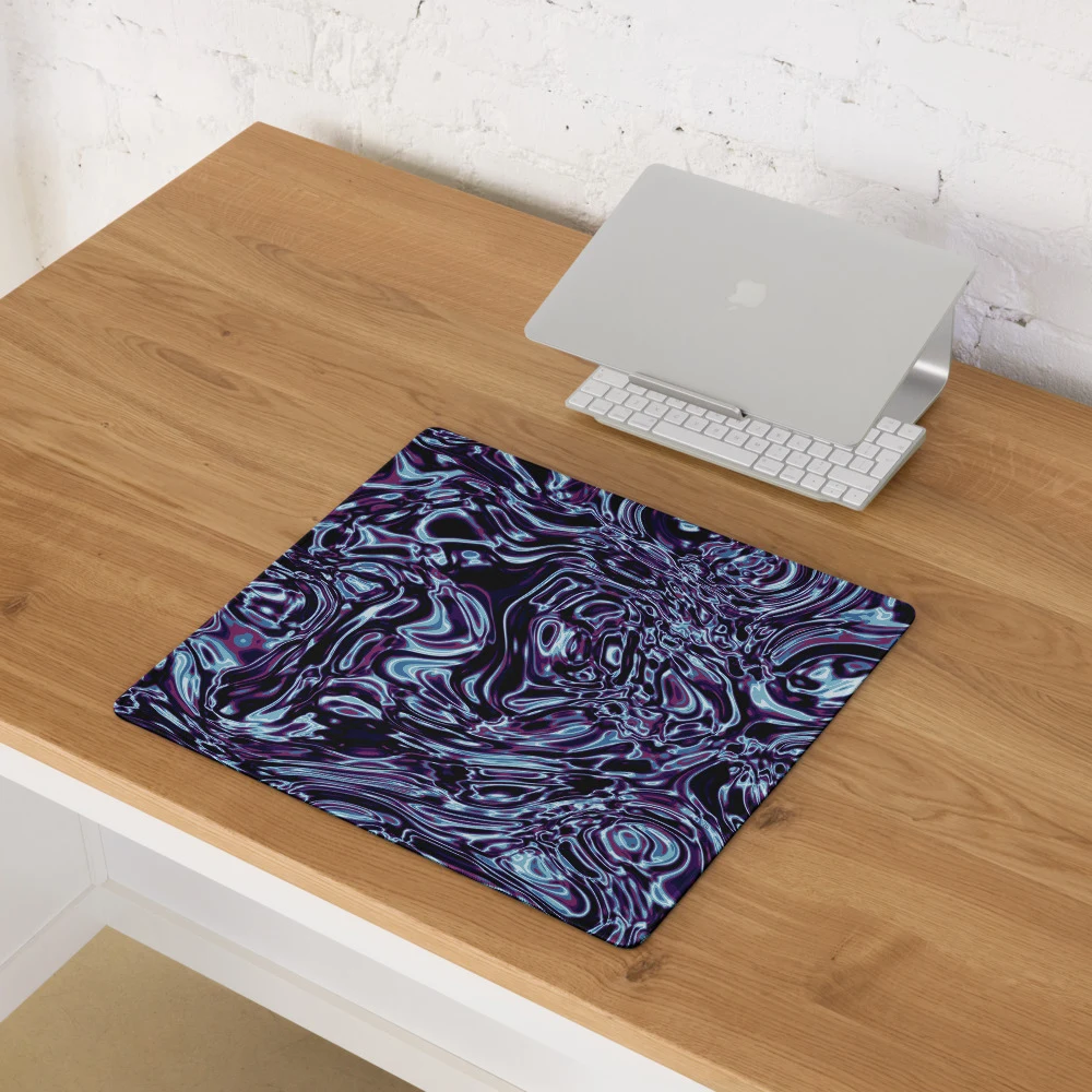 Alfombrilla gaming premium, diseño Cobalto en 46 × 41 cm: ambiente