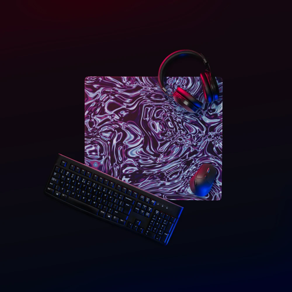 Alfombrilla gaming premium, diseño Cobalto en 46 × 41 cm: ambiente