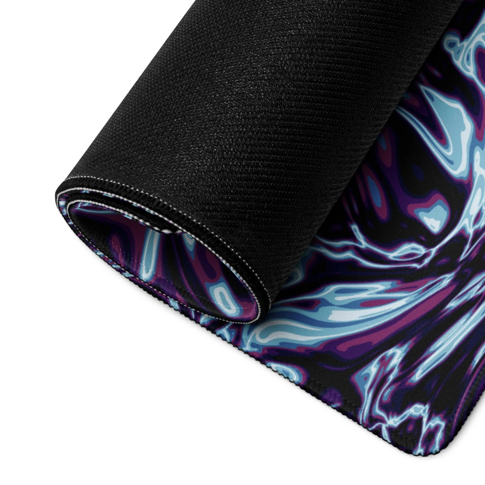 Alfombrilla gaming premium, diseño Cobalto en 46 × 41 cm: detalle