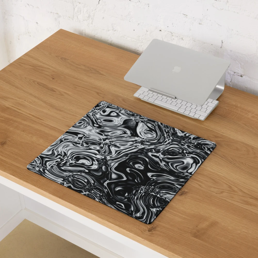 Alfombrilla gaming premium, diseño Damasco en 46 × 41 cm: ambiente