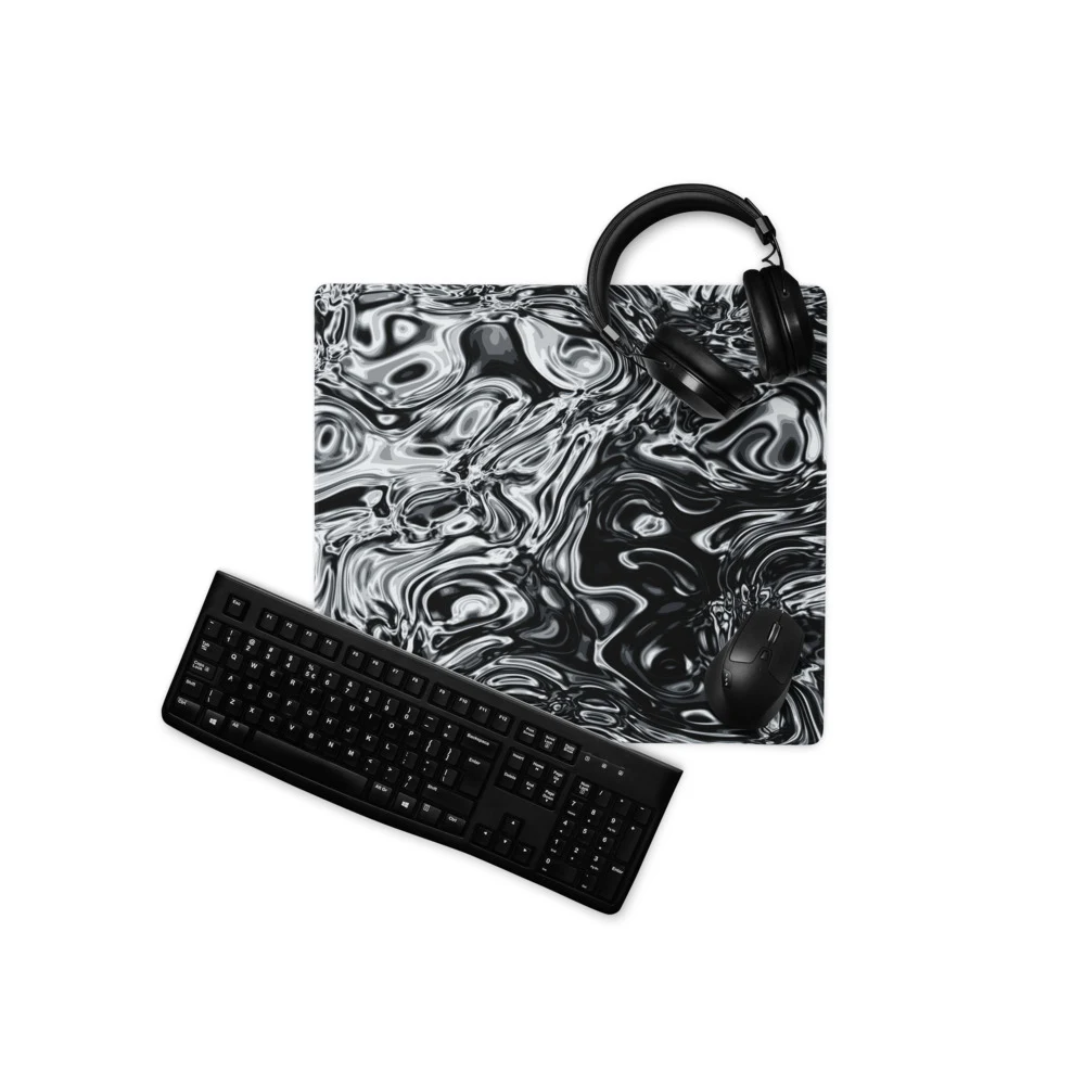Alfombrilla gaming premium, diseño Damasco en 46 × 41 cm: ambiente