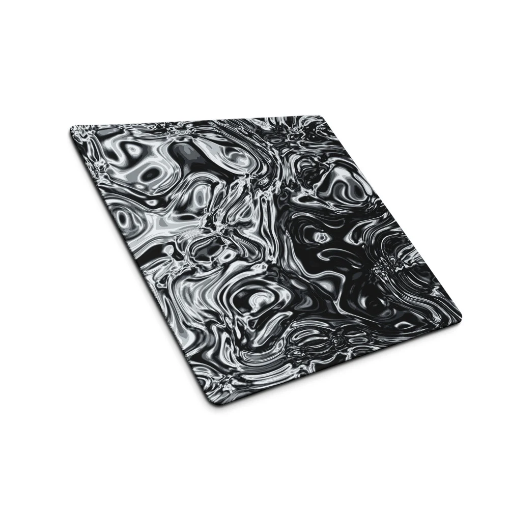 Alfombrilla gaming premium, diseño Damasco en 46 × 41 cm: plana