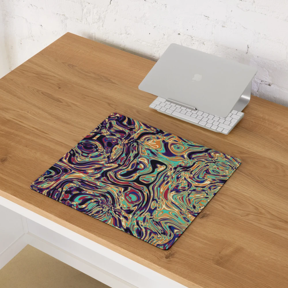 Alfombrilla gaming premium, diseño Gasolina en 46 × 41 cm: ambiente
