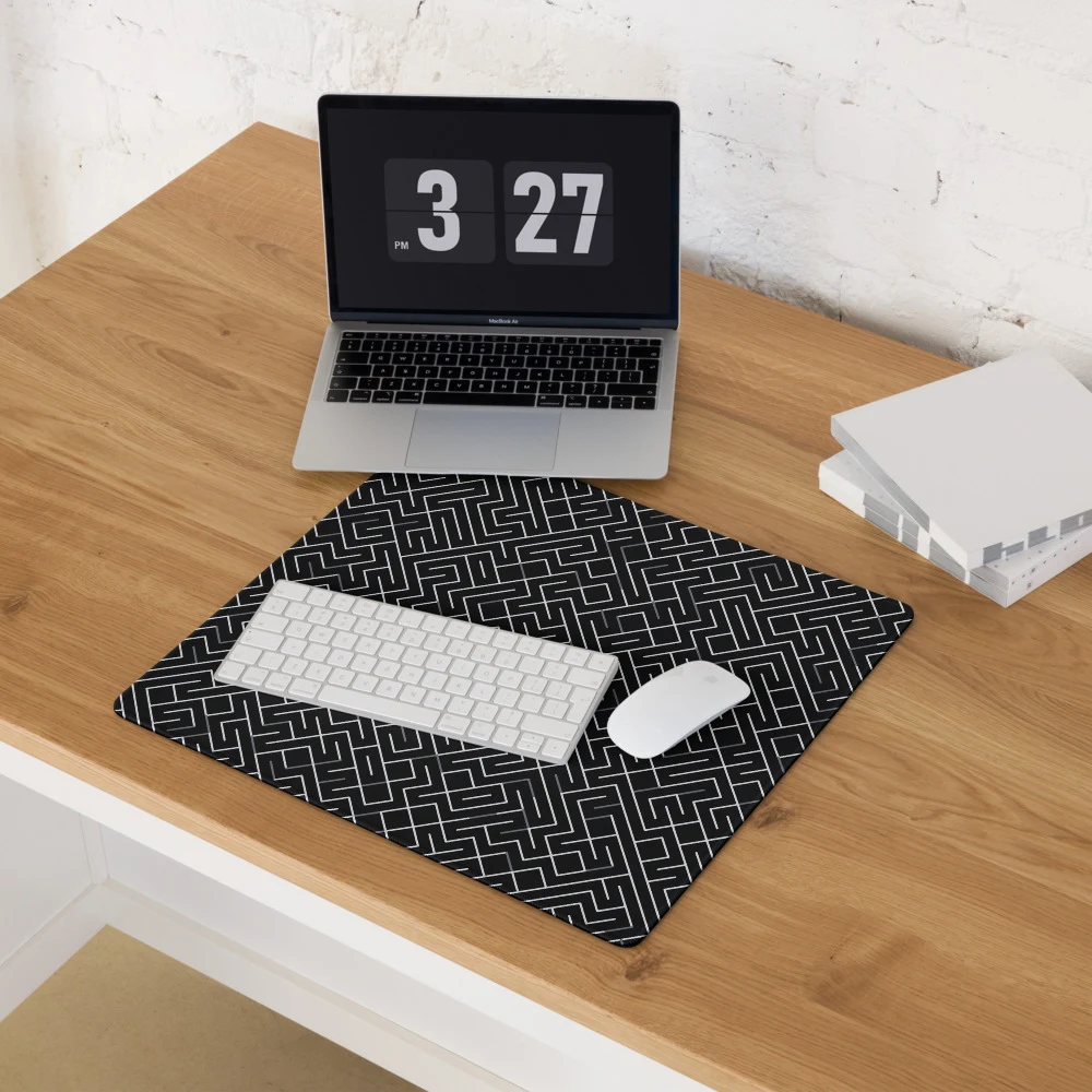 Alfombrilla gaming premium, diseño Laberinto en 46 × 41 cm: ambiente