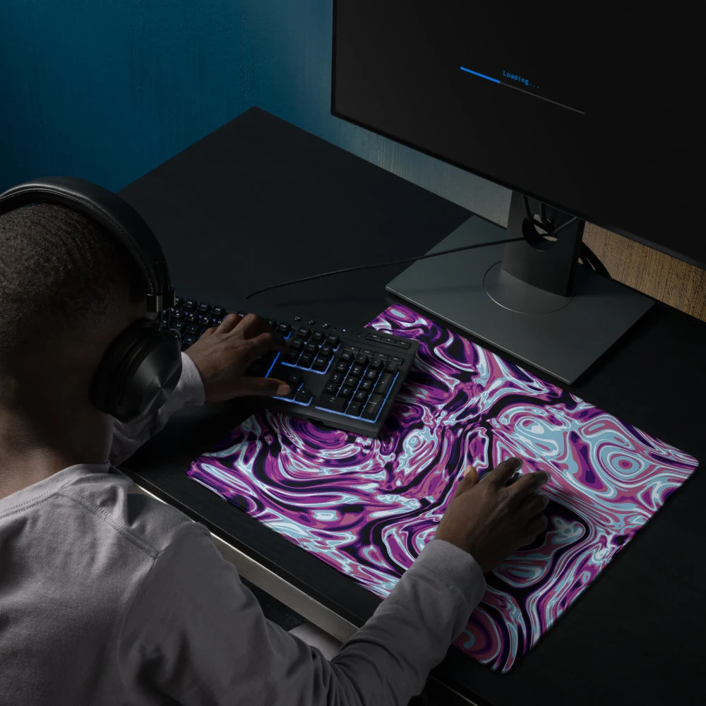 Alfombrilla gaming premium, diseño Nocturno en 46 × 41 cm: ambiente