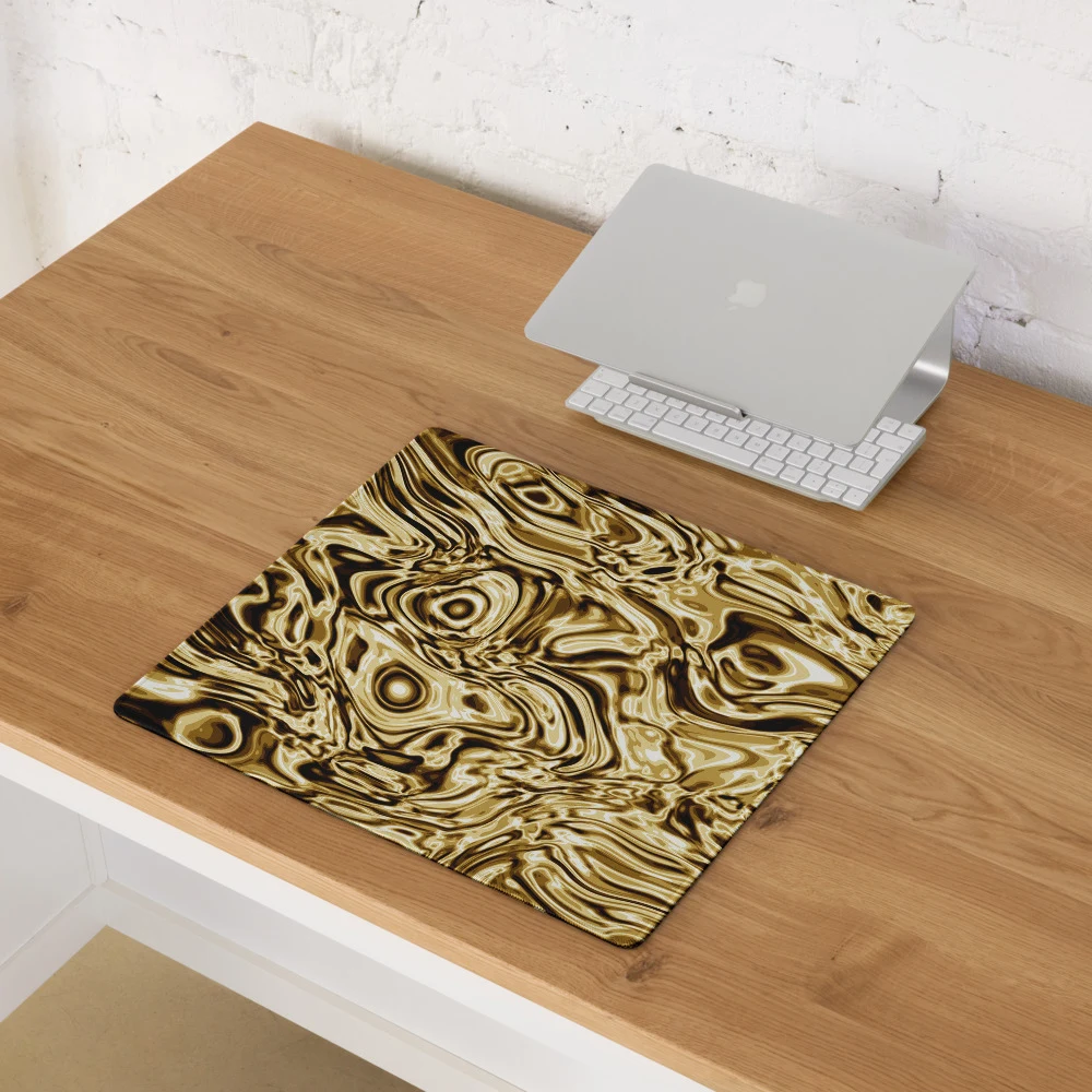 Alfombrilla gaming premium, diseño Oro en 46 × 41 cm: ambiente