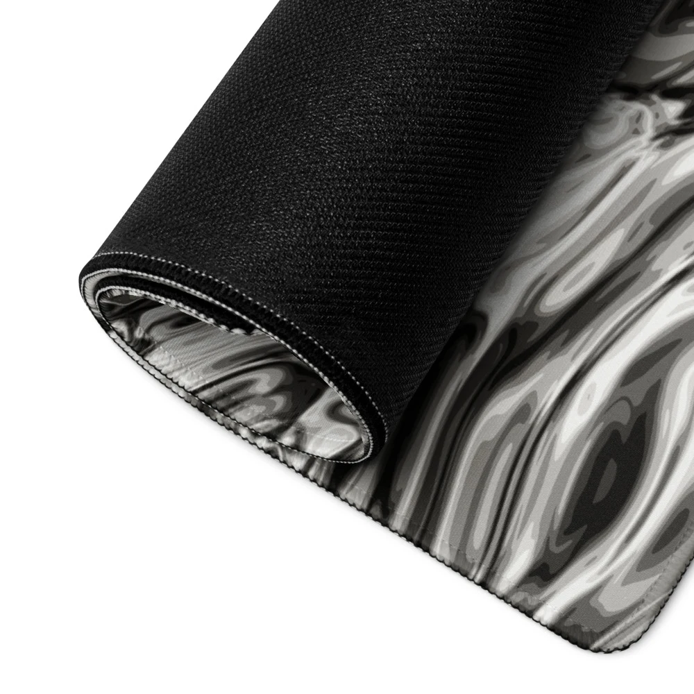 Alfombrilla gaming premium, diseño Oro blanco: detalle