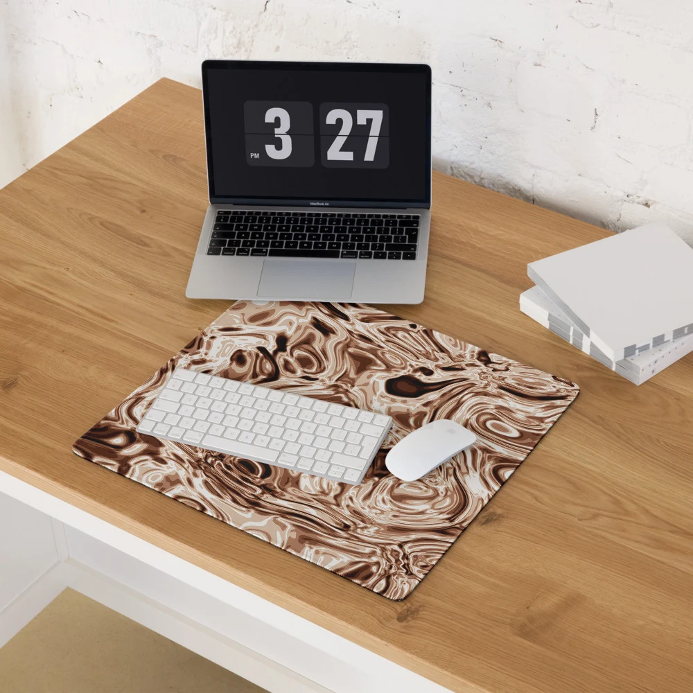 Alfombrilla gaming premium, diseño Oro rosa en 46 × 41 cm: ambiente