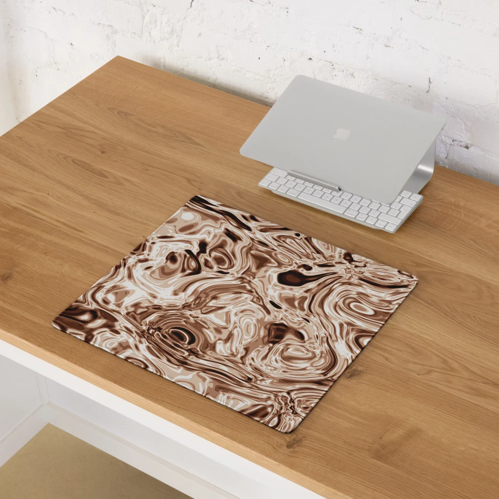 Alfombrilla gaming premium, diseño Oro rosa en 46 × 41 cm: ambiente