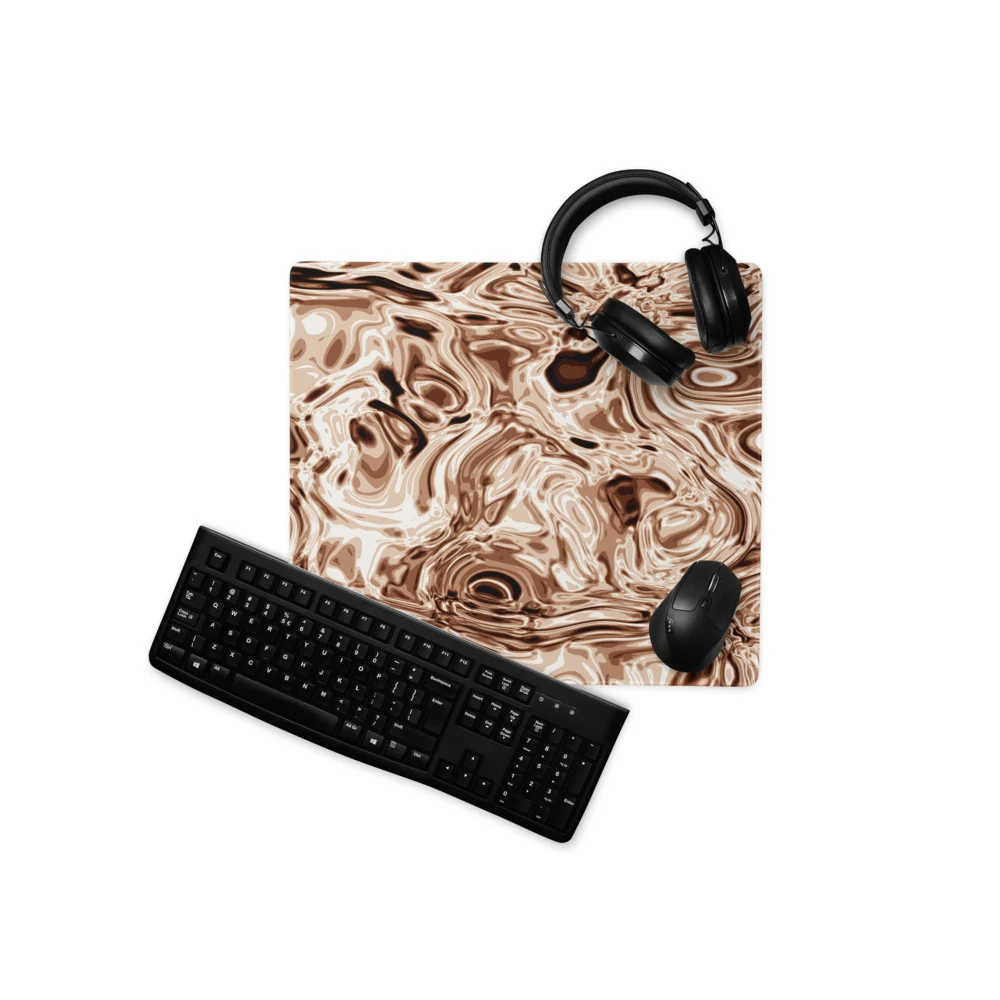 Alfombrilla gaming premium, diseño Oro rosa en 46 × 41 cm: ambiente