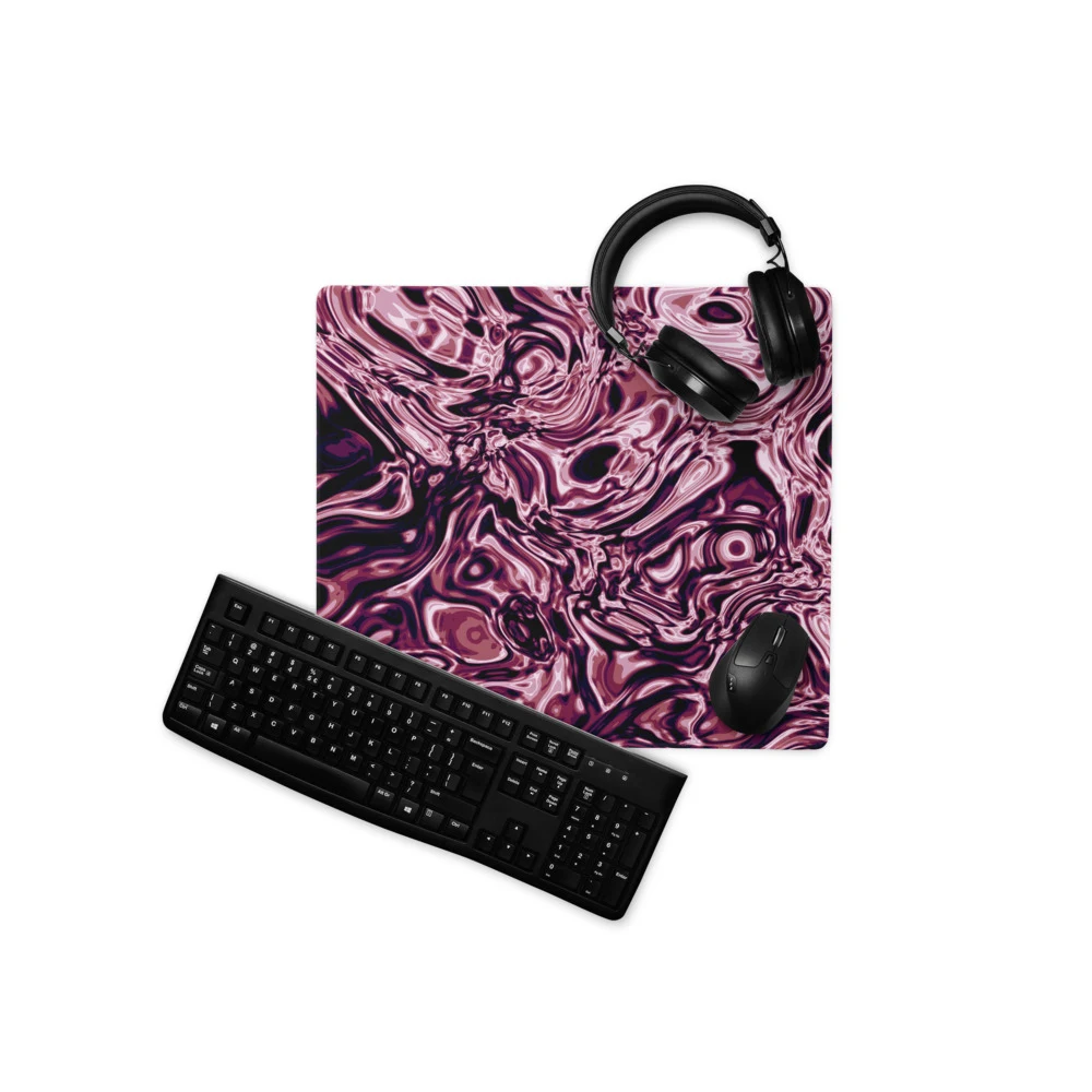 Alfombrilla gaming premium, diseño Orquídea en 46 × 41 cm: ambiente