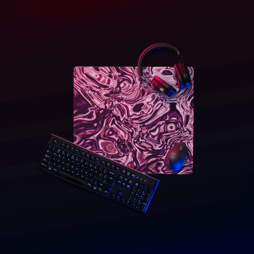 Alfombrilla gaming premium, diseño Orquídea en 46 × 41 cm: ambiente