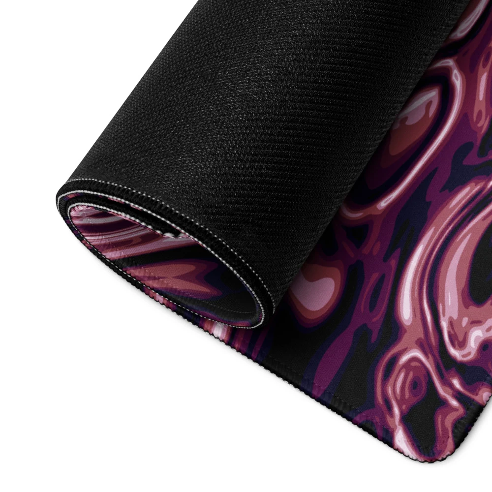 Alfombrilla gaming premium, diseño Orquídea: detalle
