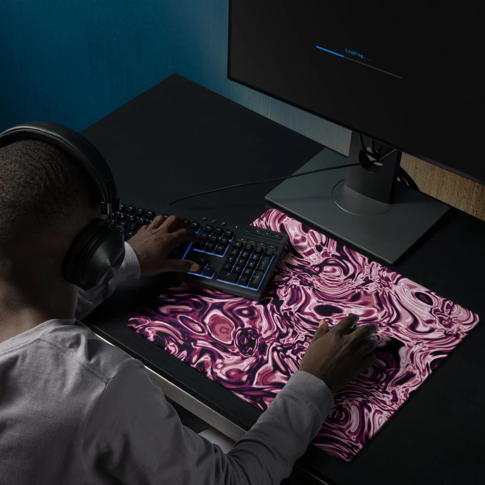 Alfombrilla gaming premium, diseño Orquídea en 46 × 41 cm: ambiente