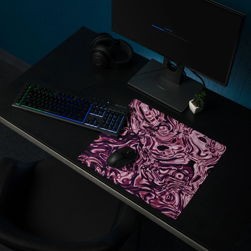 Alfombrilla gaming premium, diseño Orquídea en 46 × 41 cm: ambiente