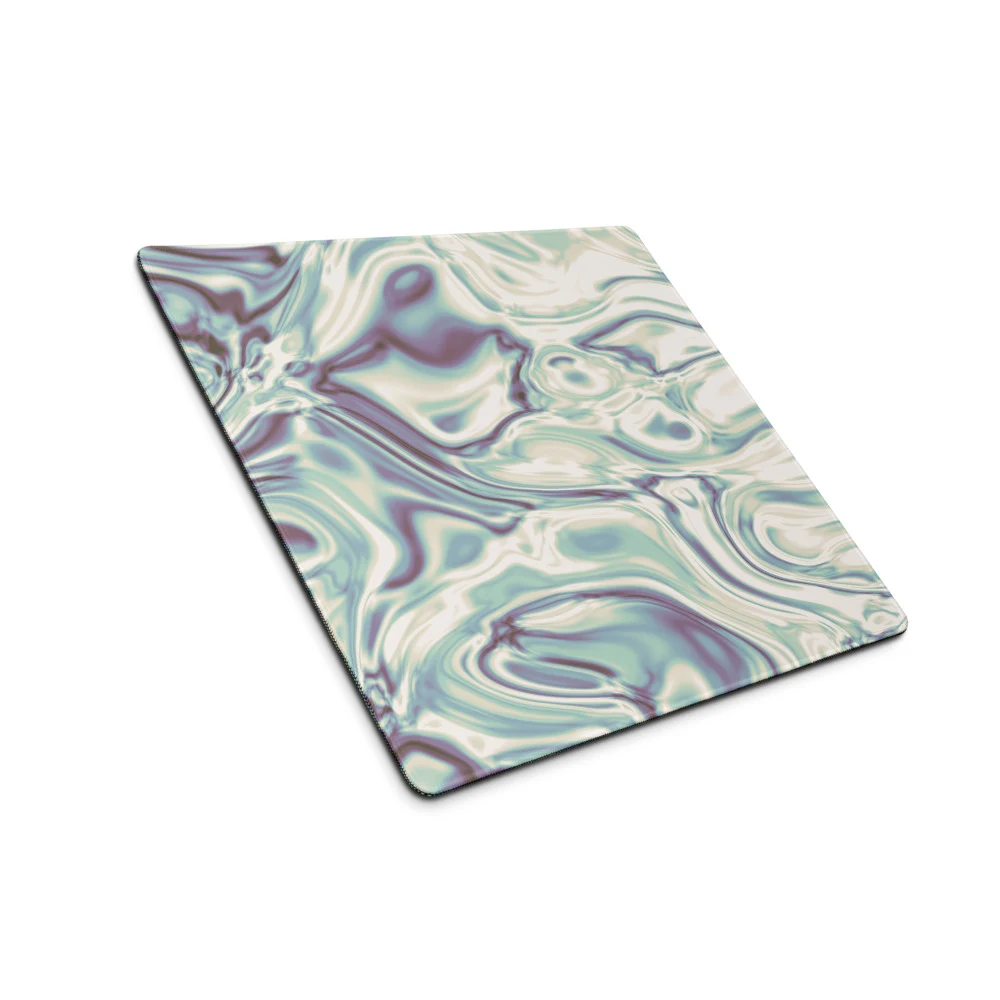 Alfombrilla gaming premium, diseño Perla en 46 × 41 cm: plana