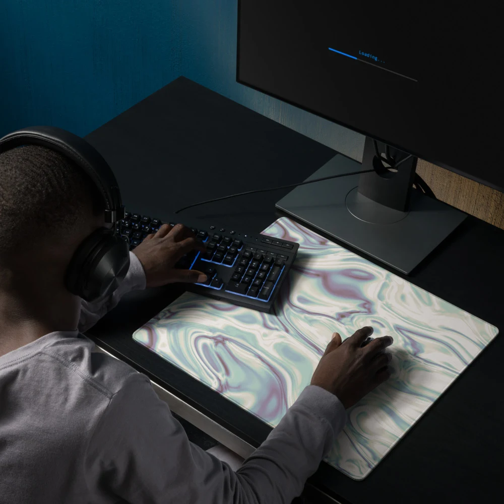 Alfombrilla gaming premium, diseño Perla en 46 × 41 cm: ambiente