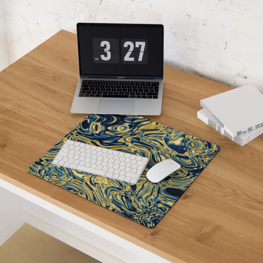Alfombrilla gaming premium, diseño Titanio en 46 × 41 cm: ambiente