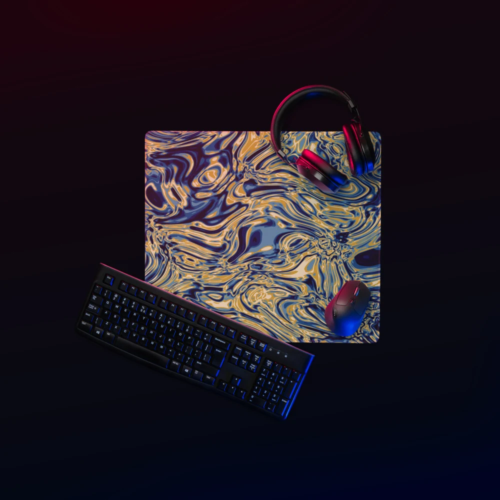 Alfombrilla gaming premium, diseño Titanio en 46 × 41 cm: ambiente