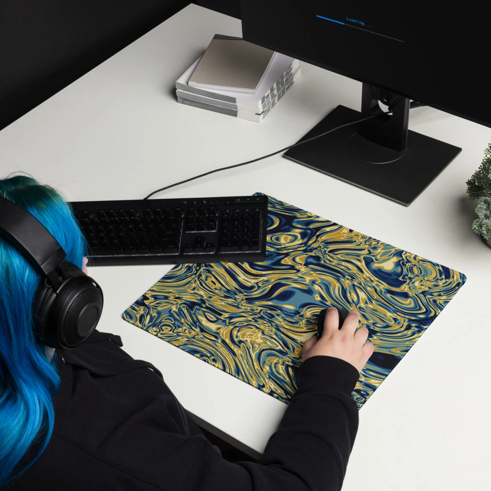 Alfombrilla gaming premium, diseño Titanio en 46 × 41 cm: ambiente