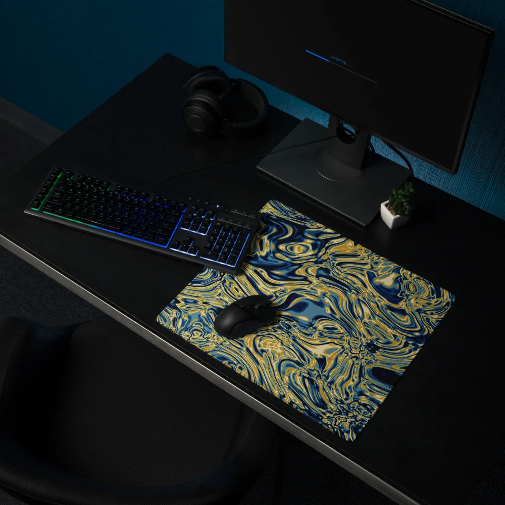 Alfombrilla gaming premium, diseño Titanio en 46 × 41 cm: ambiente