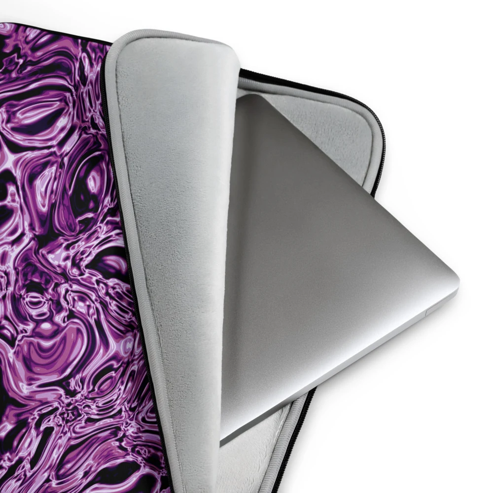 Funda de portátil premium, diseño Amatista: detalle