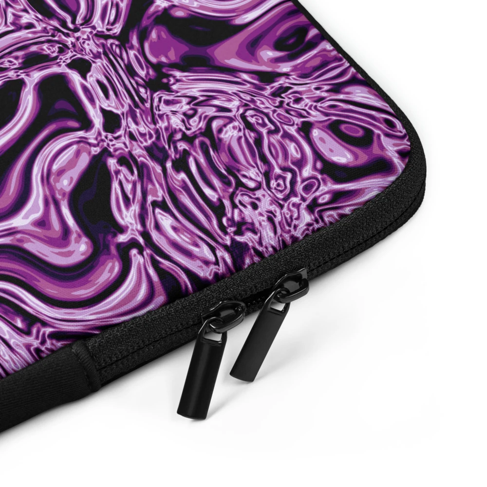 Funda de portátil premium, diseño Amatista: detalle