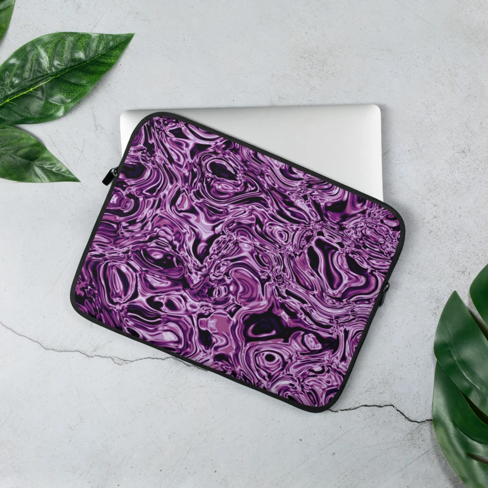 Funda de portátil premium, diseño Amatista en 13": ambiente