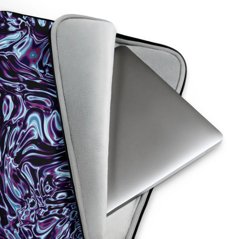 Funda de portátil premium, diseño Cobalto en 13": detalle
