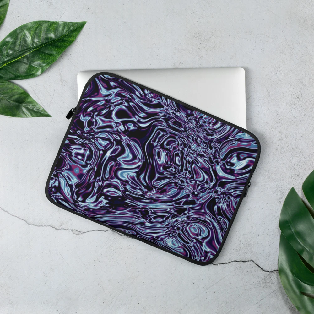 Funda de portátil premium, diseño Cobalto en 13": ambiente