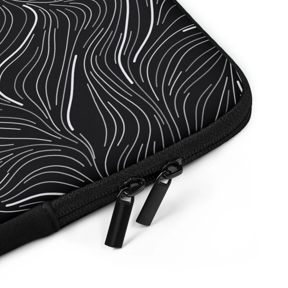 Funda de portátil premium, diseño Flujo en 13": detalle