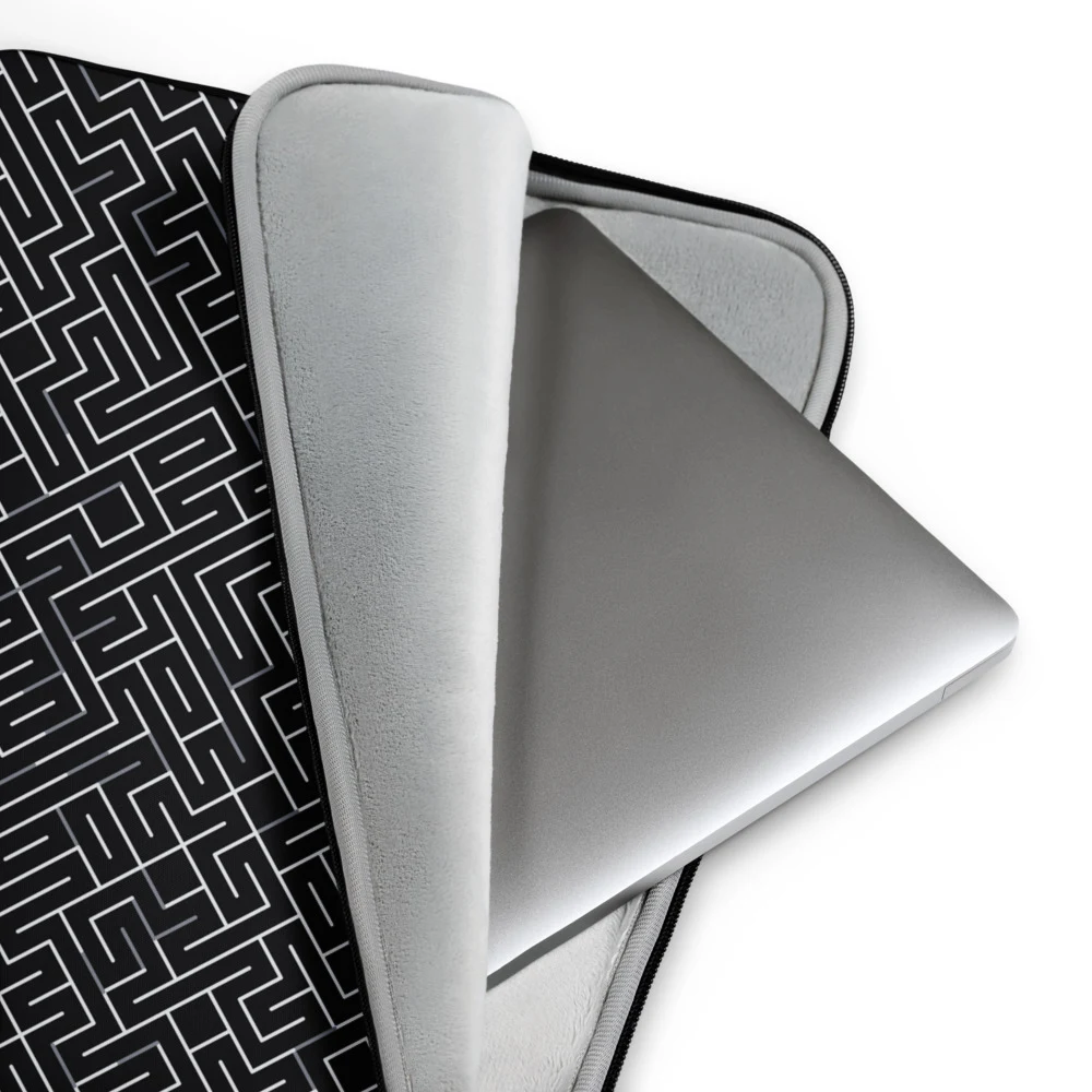 Funda de portátil premium, diseño Laberinto en 13": detalle