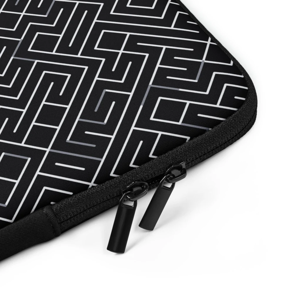 Funda de portátil premium, diseño Laberinto en 13": detalle