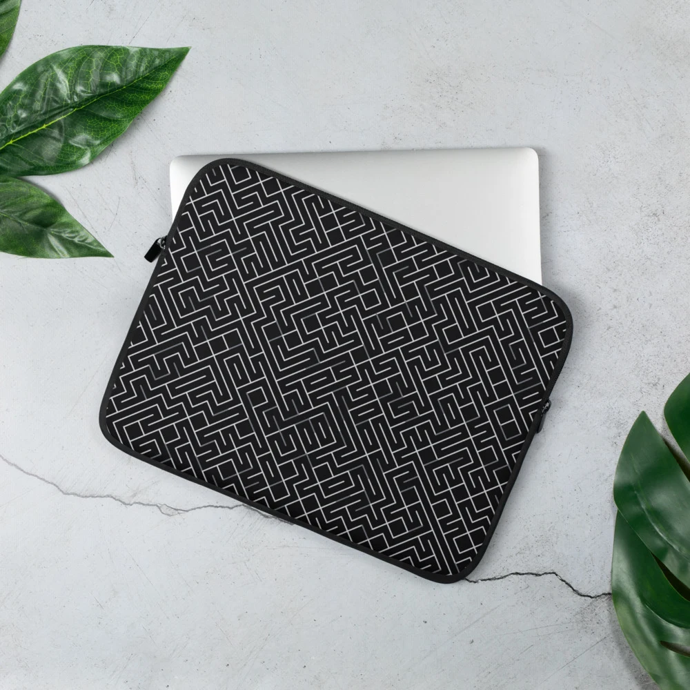 Funda de portátil premium, diseño Laberinto en 13": ambiente