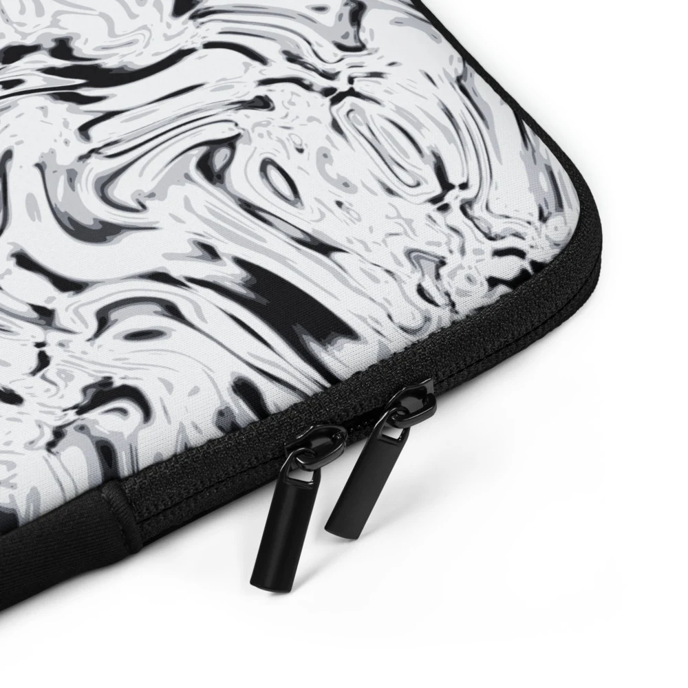 Funda de portátil premium, diseño Metal líquido: detalle