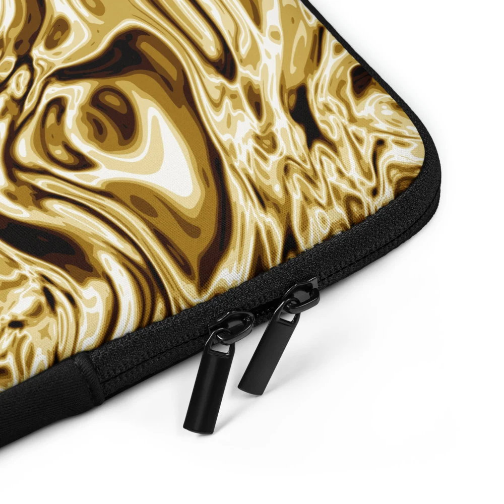 Funda de portátil premium, diseño Oro en 13": detalle