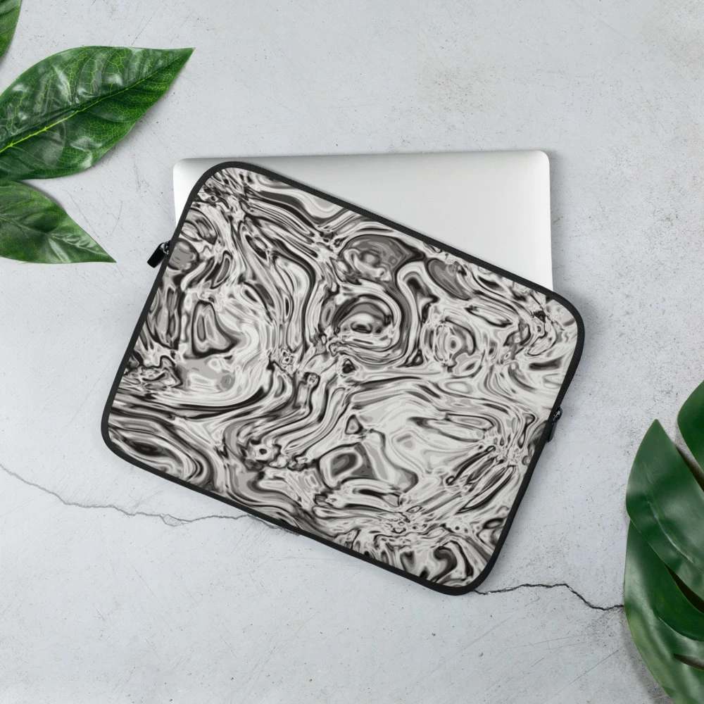 Funda de portátil premium, diseño Oro blanco en 13": ambiente