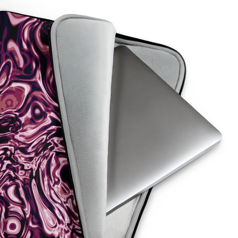 Funda de portátil premium, diseño Orquídea en 13": detalle