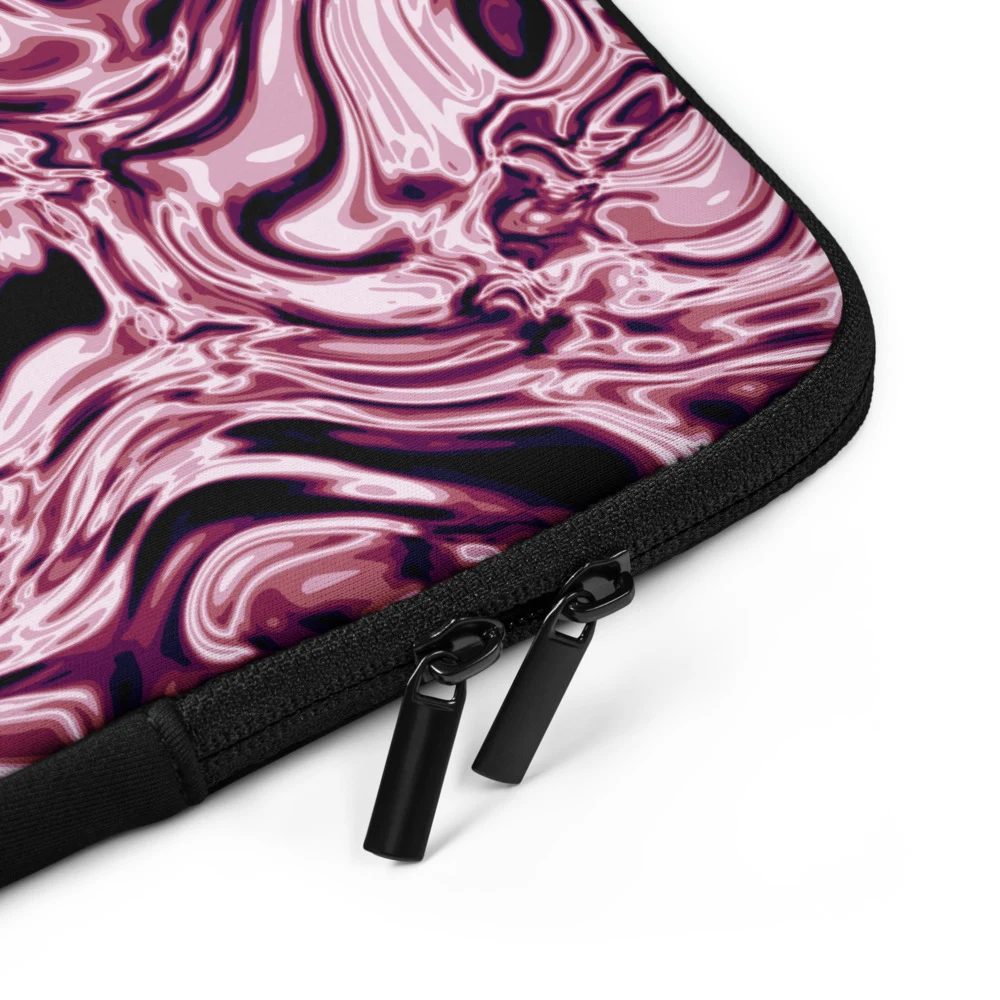 Funda de portátil premium, diseño Orquídea en 13": detalle